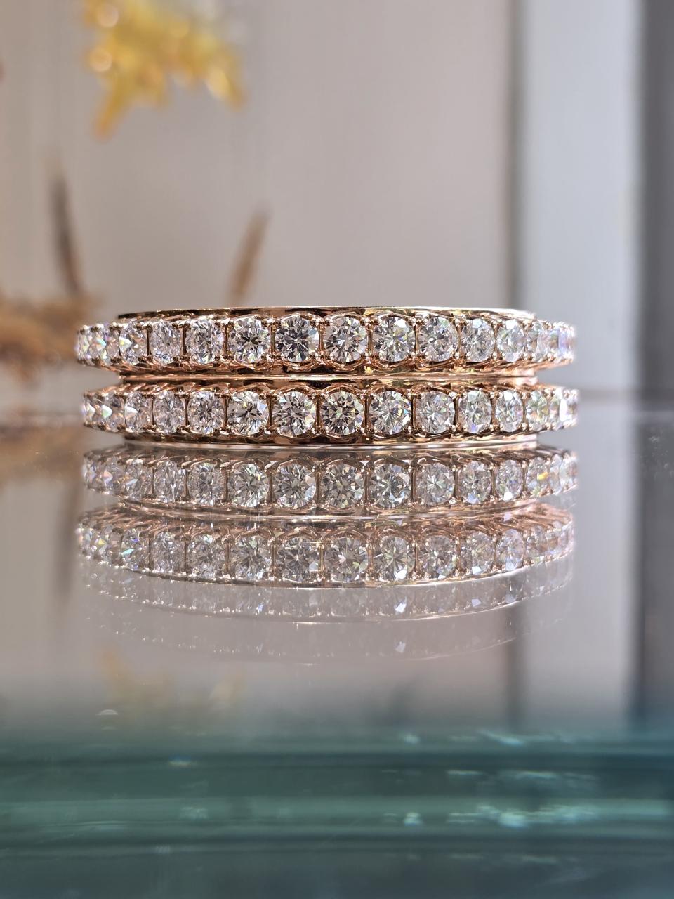 Iridescence Lab Diamond Bangle - Elegant & Chic