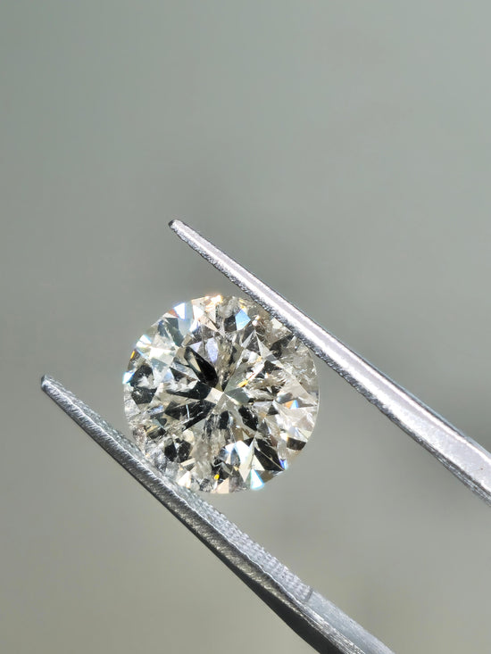 Round 5.37ct J-SI1 Loose Natural Diamond Solitaire