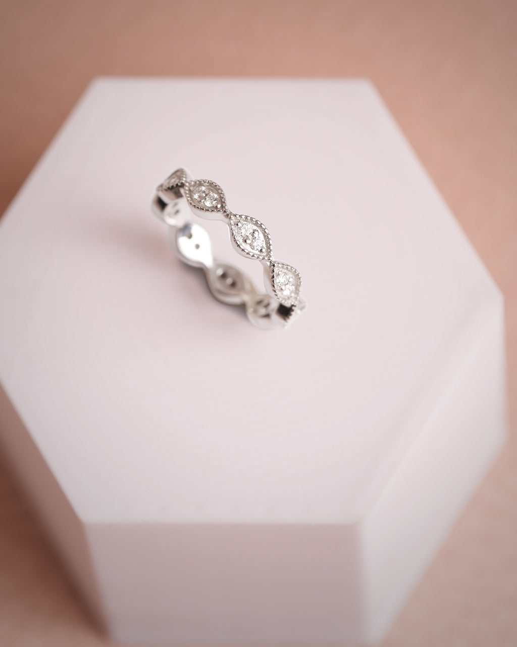 Cyclamen Lab Grown Diamond Ring - Elegant & Radiant