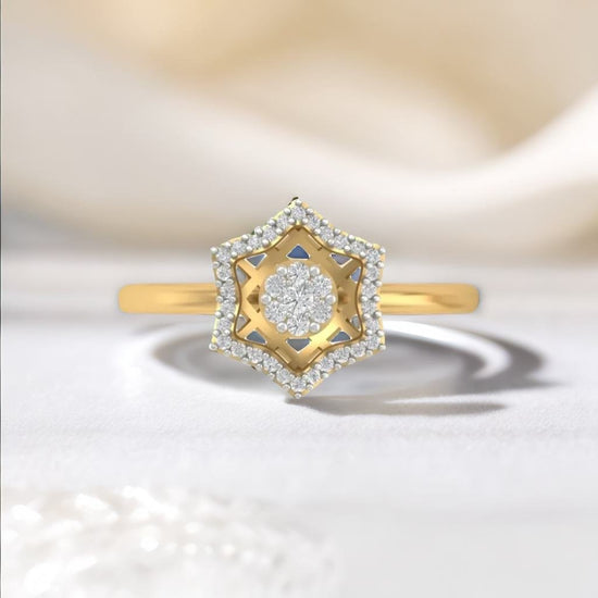 Twine lab diamond ring for women