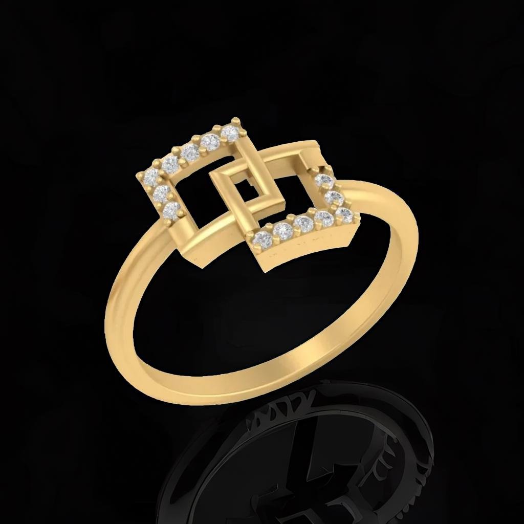 Pique lab grown diamond fancy ring