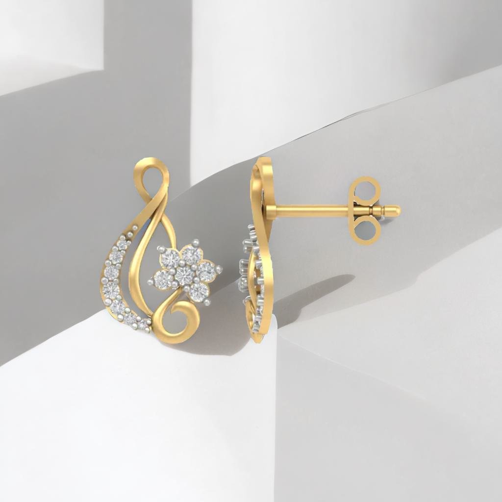 Folia Lab Diamond Earring - Fiona Diamonds - Fiona Diamonds