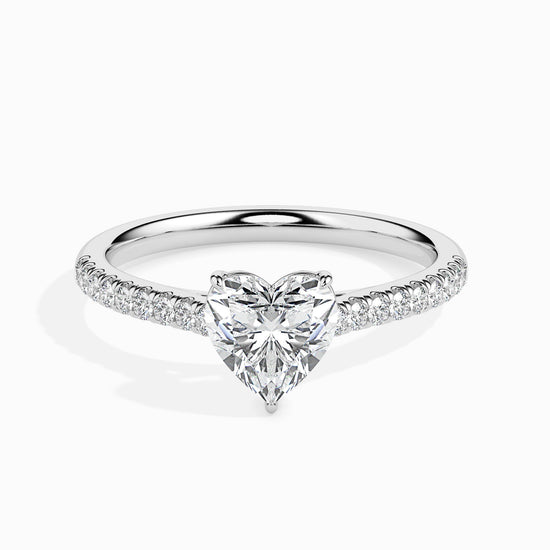 1.5ct Heart Lab Diamond Ivy Solitaire Ring - Fiona Diamonds - Fiona Diamonds