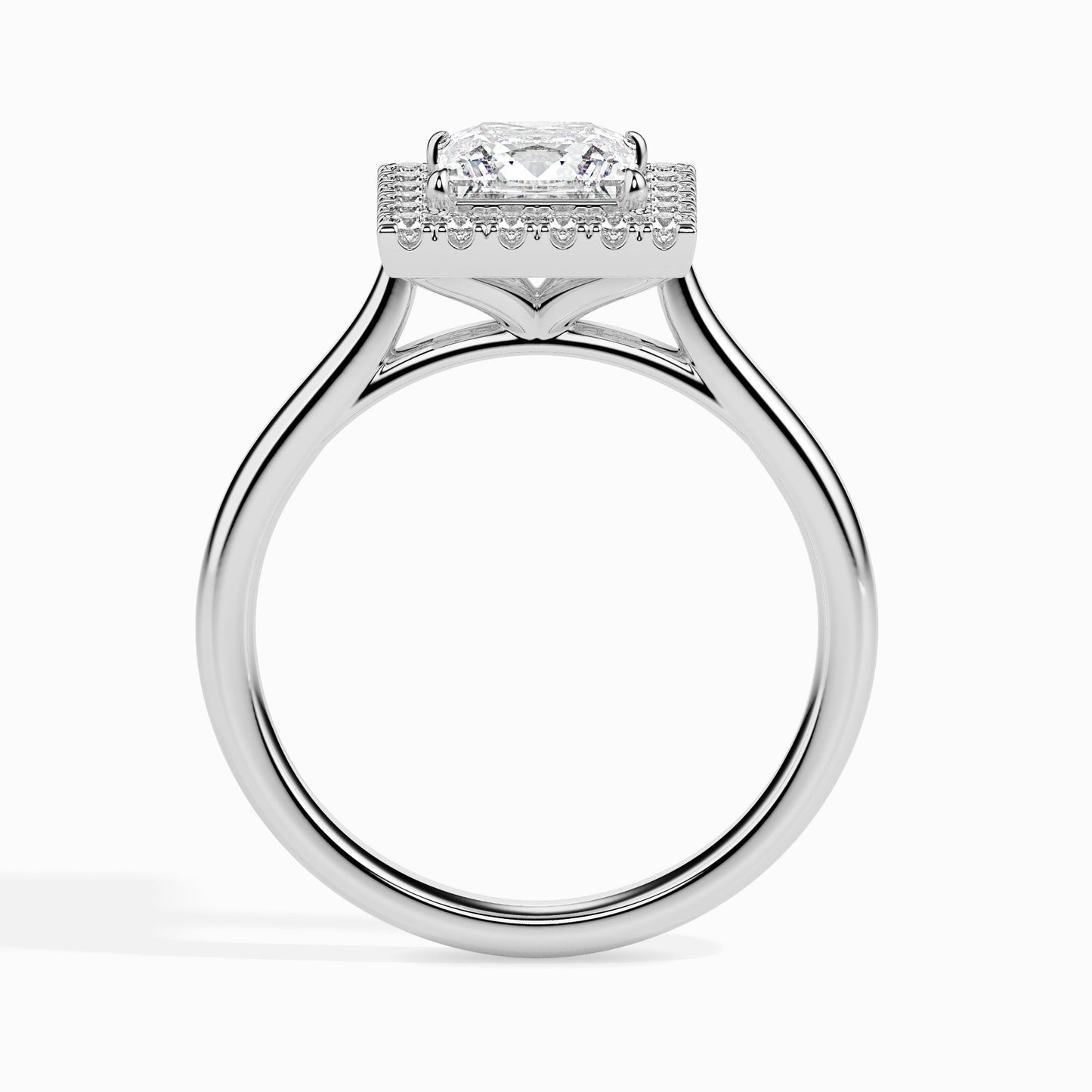 1.5ct Princess Halo Lab Diamond Vivian Ring - Fiona Diamonds - Fiona Diamonds