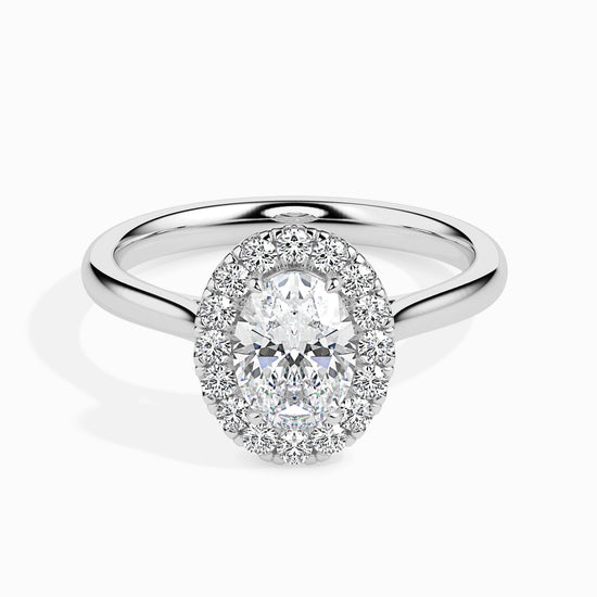 2ct Oval Halo Lab Diamond Actual Ring - Fiona Diamonds - Fiona Diamonds