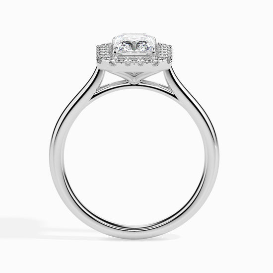 1ct Rediant Halo Lab Diamond Fictile Ring - Fiona Diamonds - Fiona Diamonds