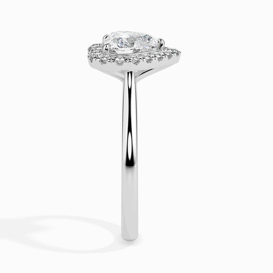 1ct Heart Halo Lab Diamond Welkin Ring - Fiona Diamonds - Fiona Diamonds