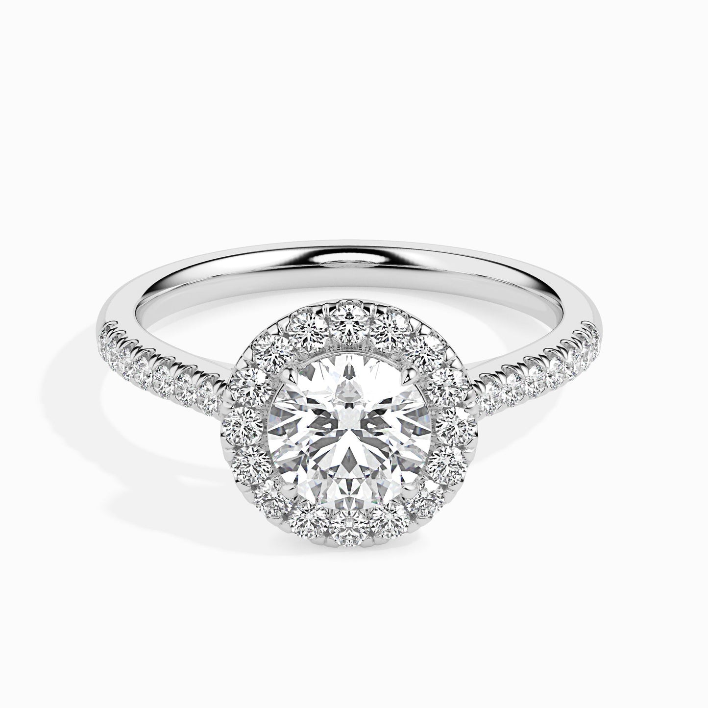 1ct Round Halo Lab Diamond Sage Ring - Fiona Diamonds - Fiona Diamonds