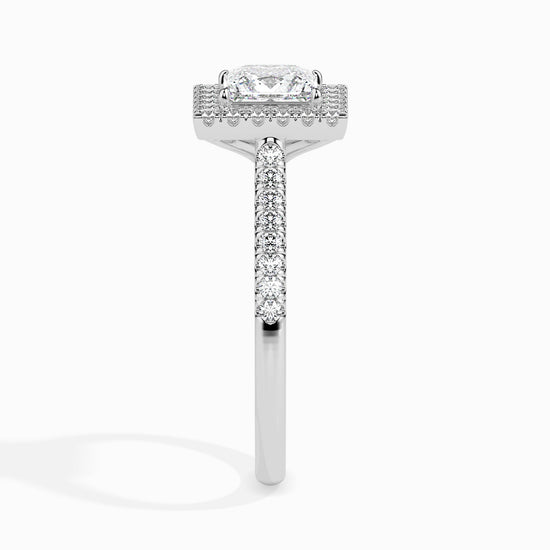 2ct Princess Halo Lab Diamond Brianna Ring - Fiona Diamonds - Fiona Diamonds