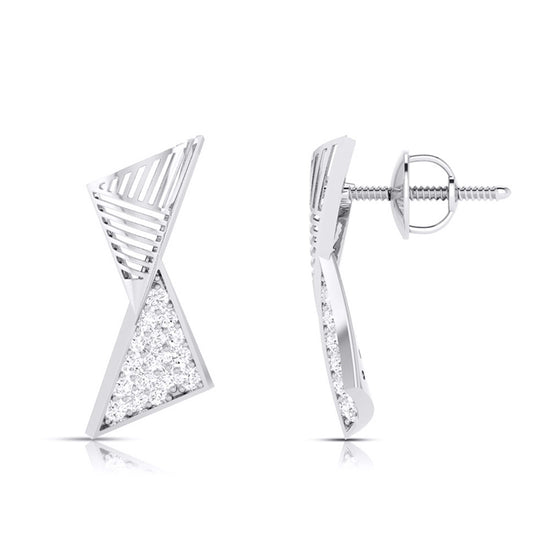 Party wear earrings design Pedia Lab Grown Diamond Earrings Fiona Diamonds