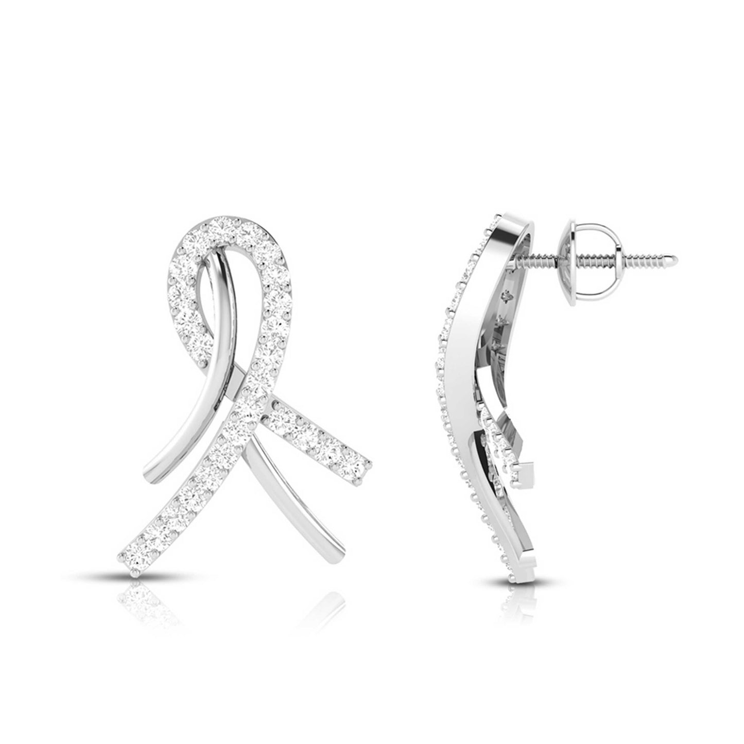 Party wear earrings design Markos Lab Grown Diamond Earrings Fiona Diamonds