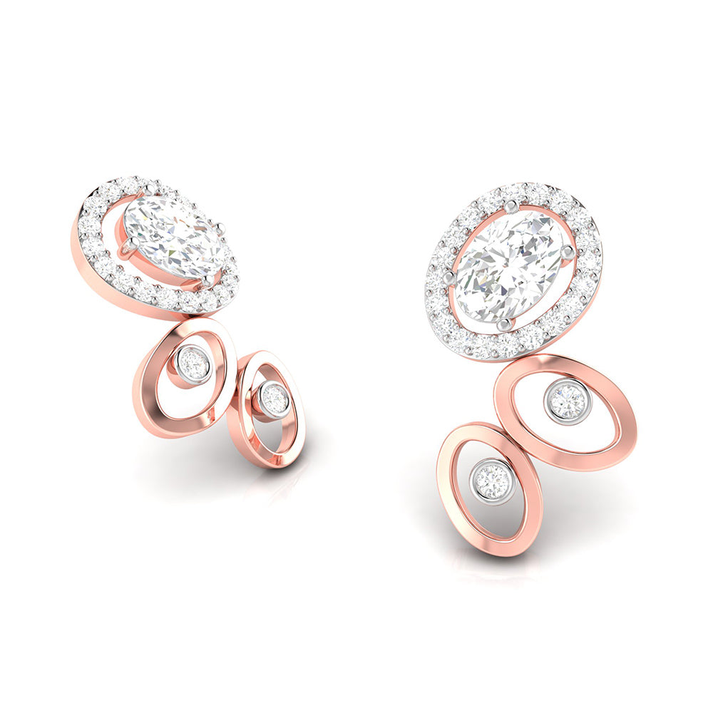 Designer earrings collection Imposing Lab Grown Diamond Earrings Fiona Diamonds