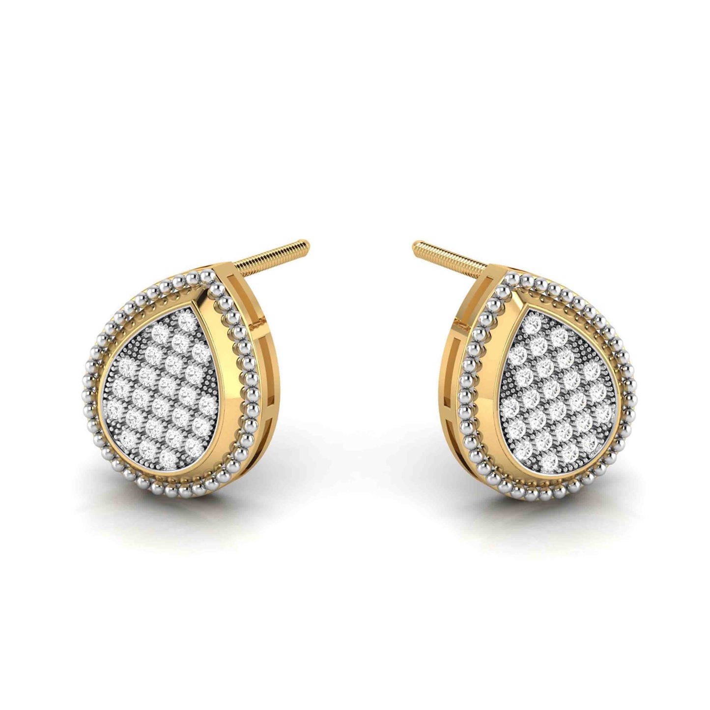 Fancy earrings design Hermosa Lab Grown Diamond Earrings Fiona Diamonds