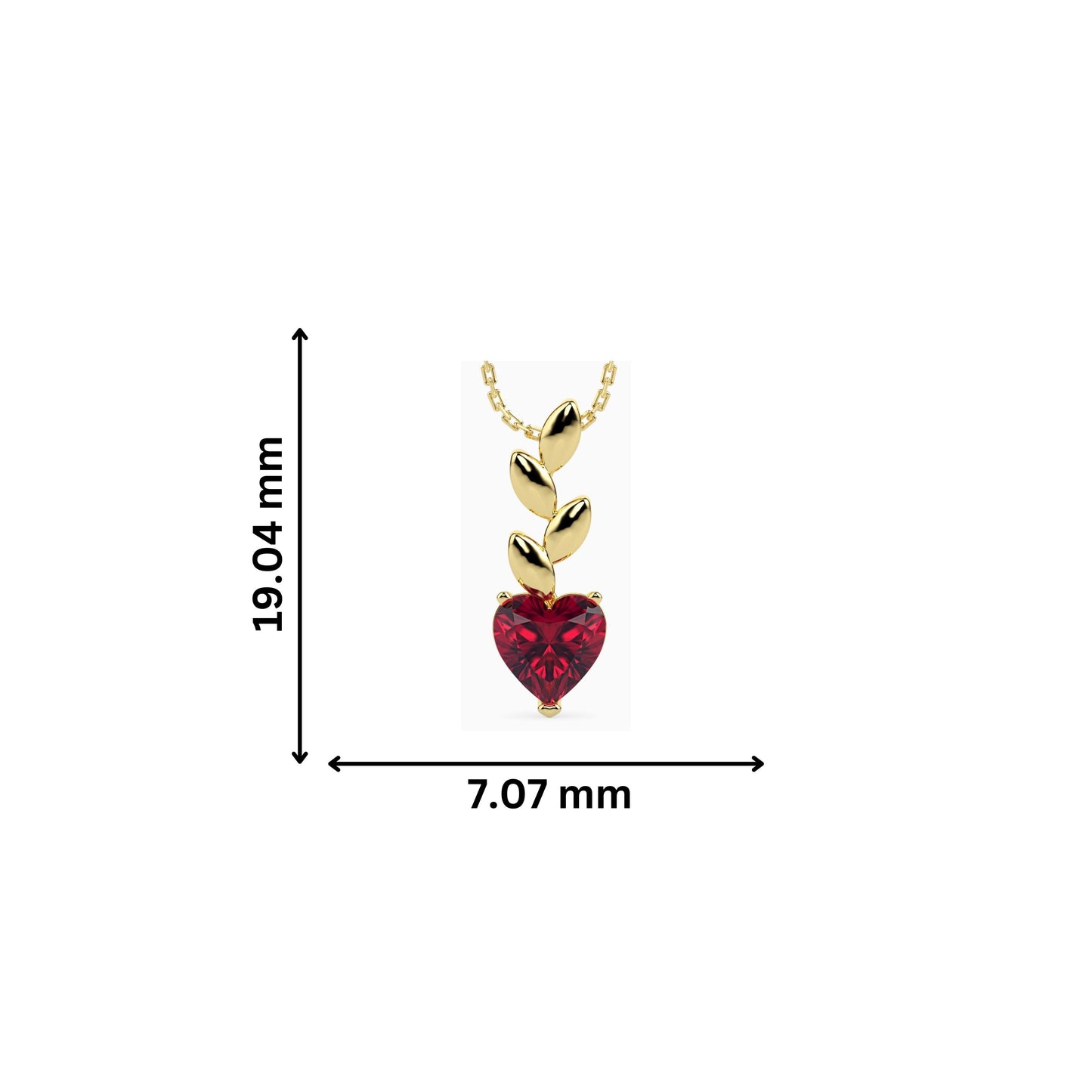 Remote Heart delicate lab grown diamond pendant Fiona Diamonds