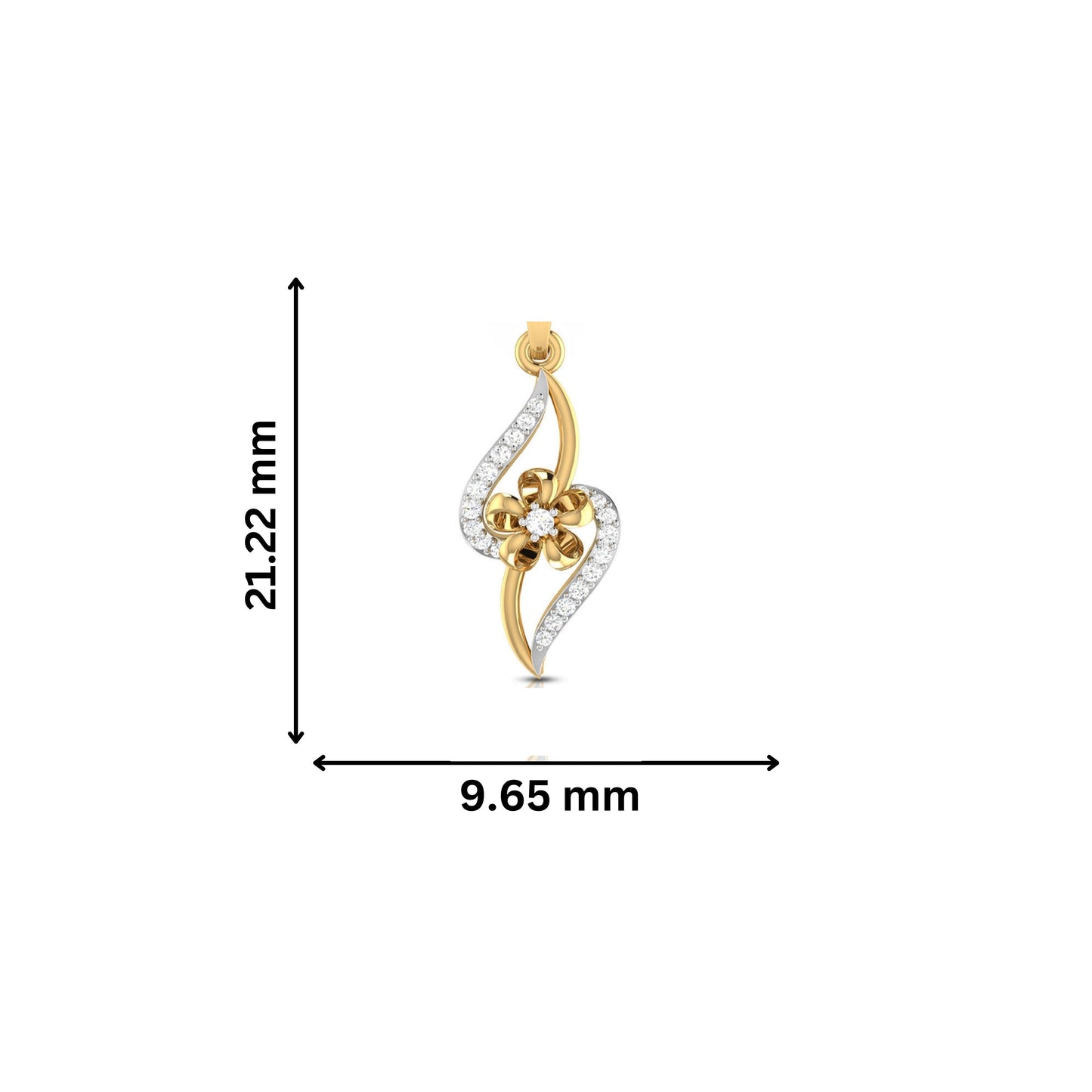 Vibrante lab grown diamond pendant designs for female Fiona Diamonds