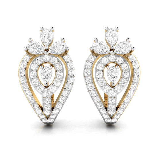 Designer earrings collection Reactive Lab Grown Diamond Earrings Fiona Diamonds