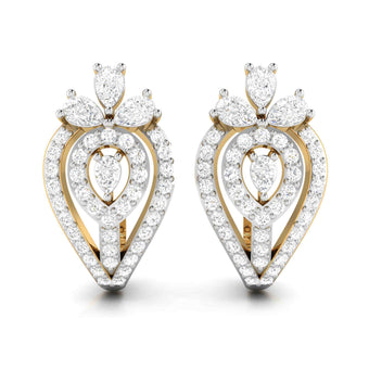 Latest earrings design Elona Lab Grown Diamond Earrings Fiona Diamonds