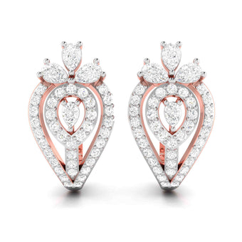 Latest earrings design Elona Lab Grown Diamond Earrings Fiona Diamonds