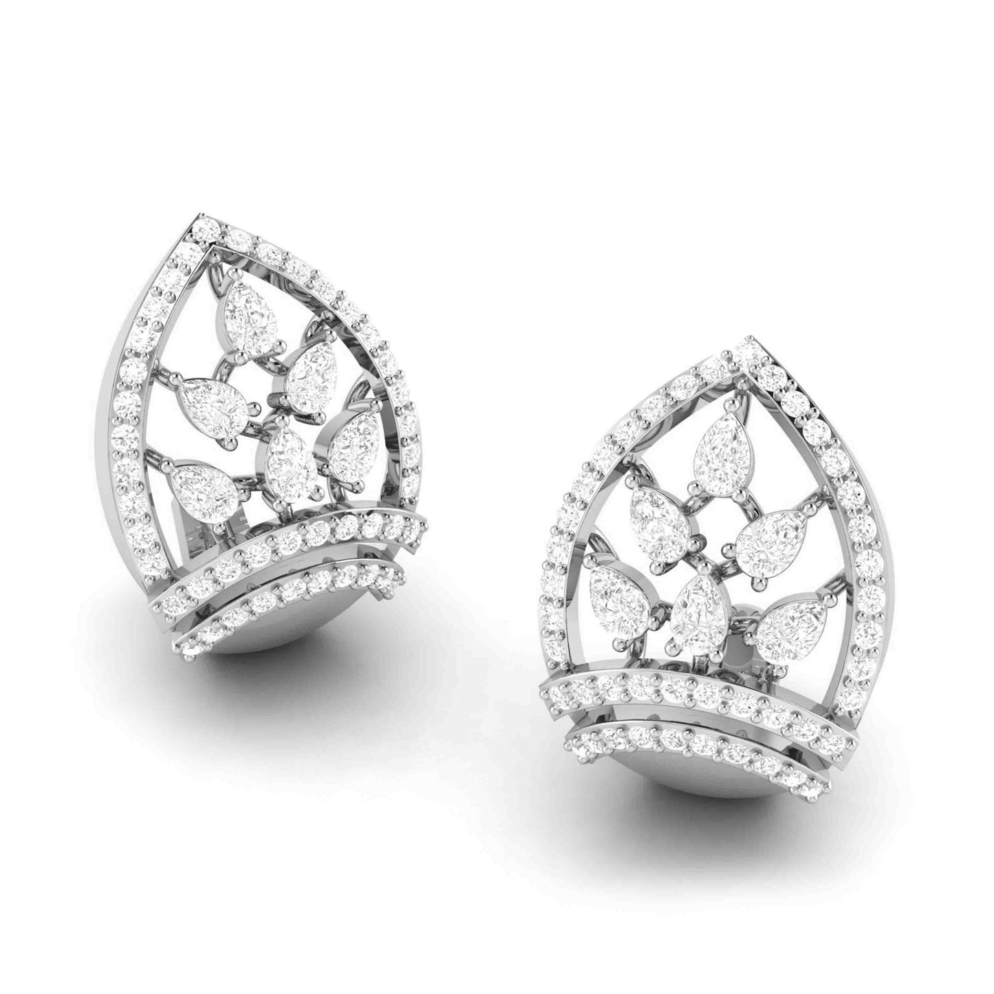 Designer earrings collection Nayab Lab Grown Diamond Earrings Fiona Diamonds