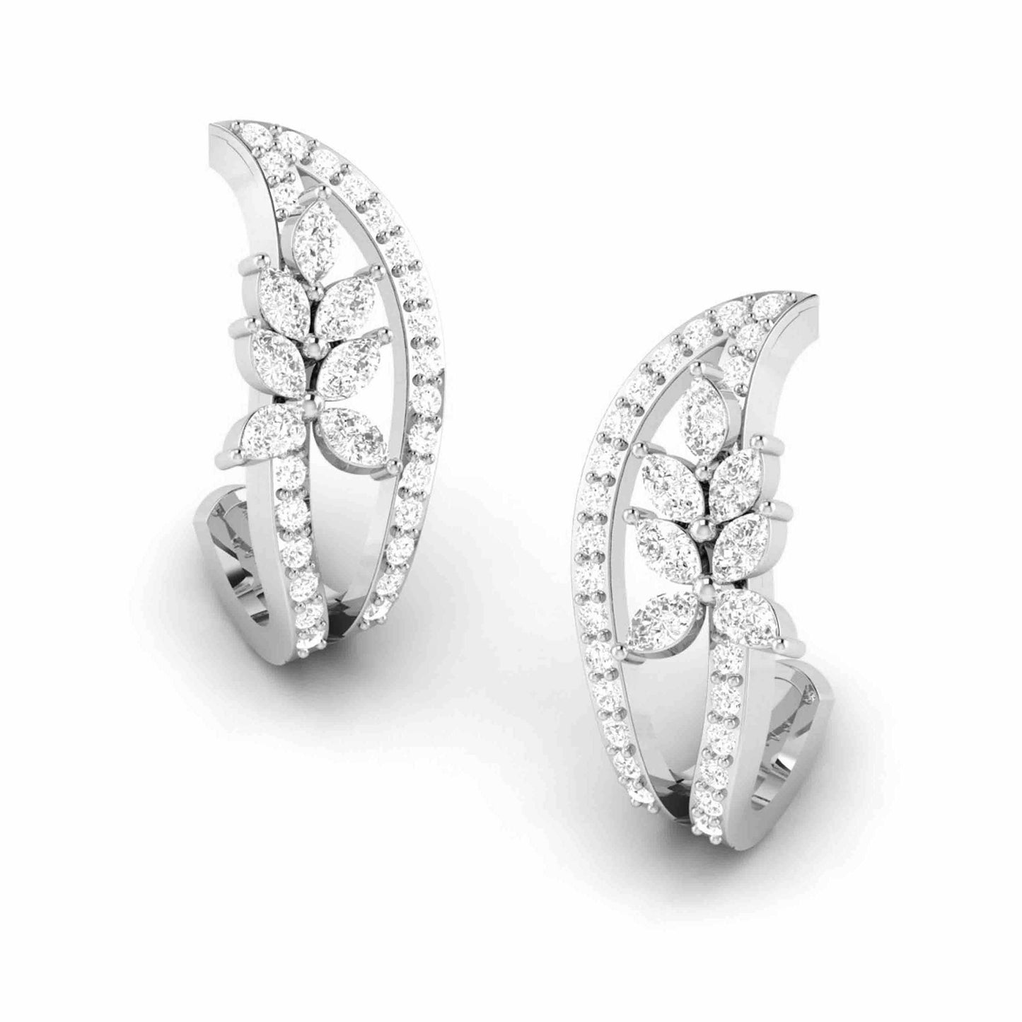 Latest earrings design Joelle Lab Grown Diamond Earrings Fiona Diamonds