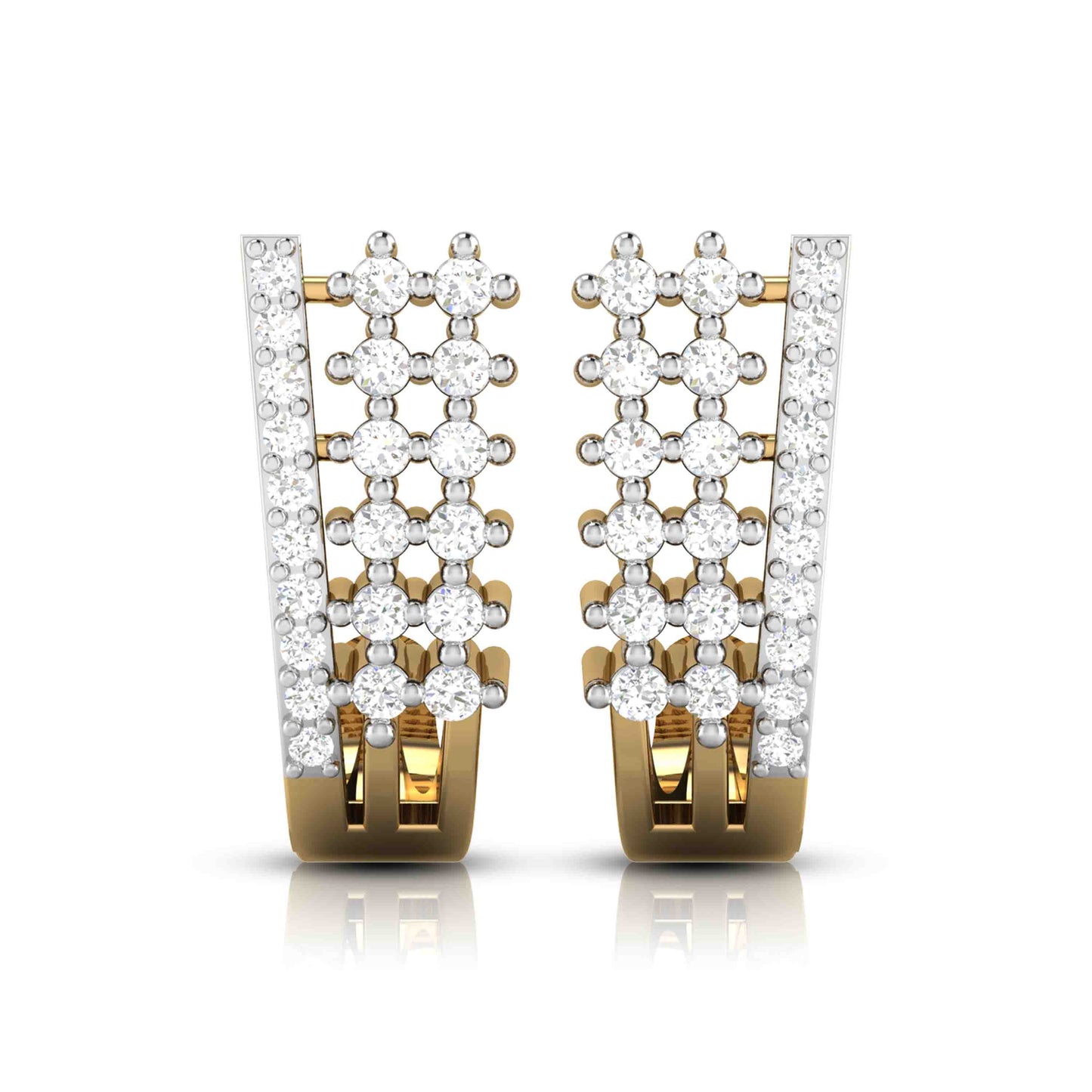 Fancy earrings design Trios Lab Grown Diamond Bali Fiona Diamonds