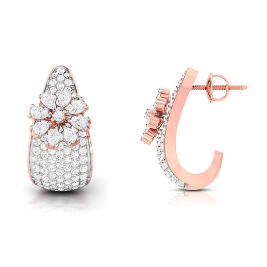 Designer earrings collection Misha Lab Grown Diamond Earrings Fiona Diamonds