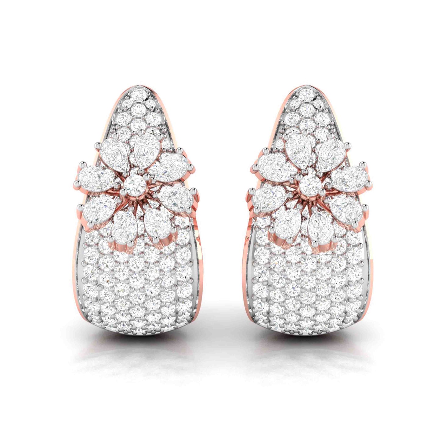 Designer earrings collection Misha Lab Grown Diamond Earrings Fiona Diamonds