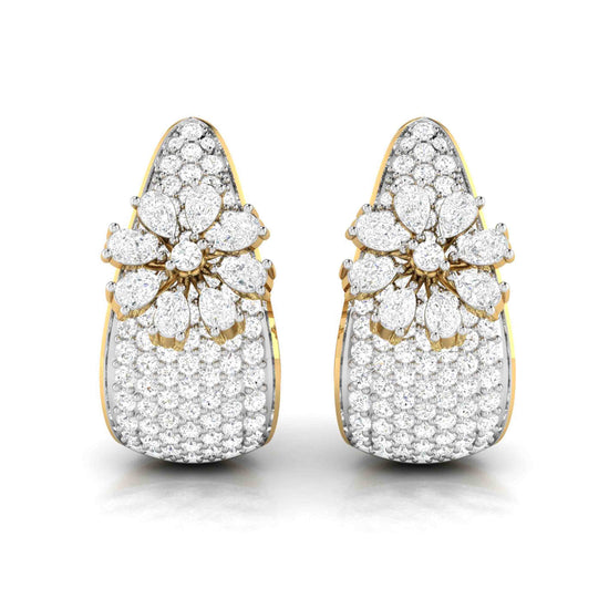 Designer earrings collection Misha Lab Grown Diamond Earrings Fiona Diamonds