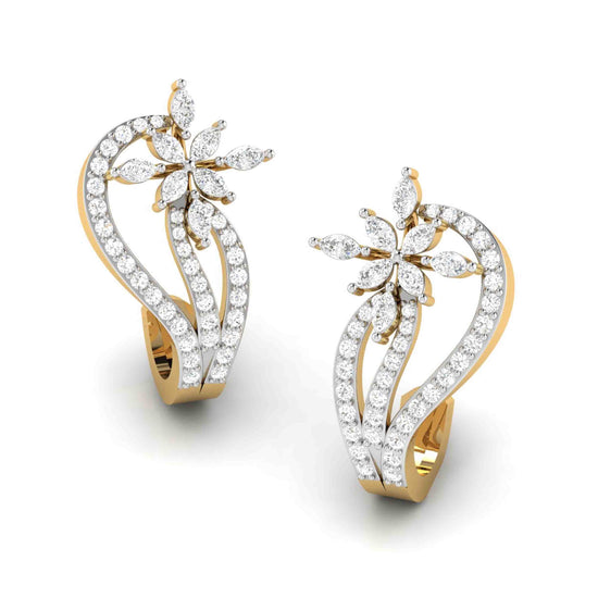 Daily wear earrings design Dwarf Lab Grown Diamond Earrings Fiona Diamonds