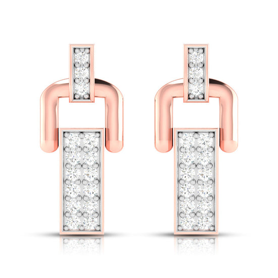 Daily wear earrings design Visa Lab Grown Diamond Earrings Fiona Diamonds