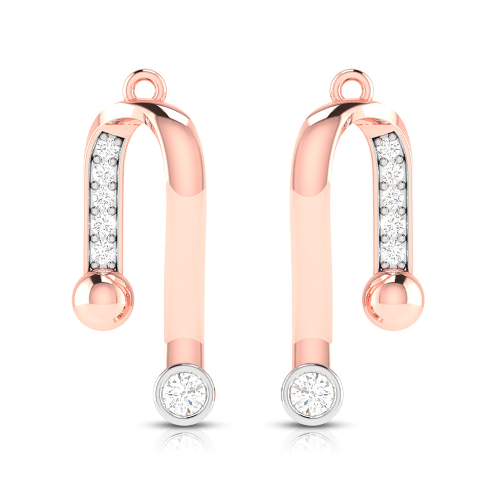 Daily wear earrings design Marva Lab Grown Diamond Earrings Fiona Diamonds