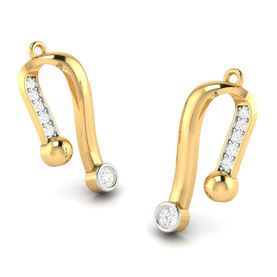 Daily wear earrings design Marva Lab Grown Diamond Earrings Fiona Diamonds