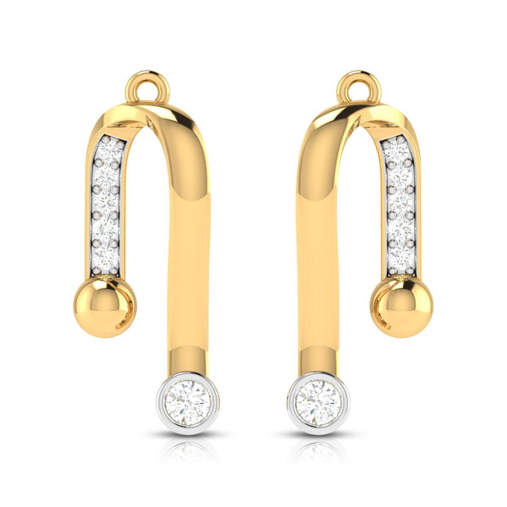 Daily wear earrings design Marva Lab Grown Diamond Earrings Fiona Diamonds