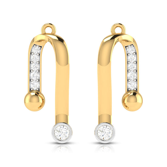 Daily wear earrings design Marva Lab Grown Diamond Earrings Fiona Diamonds