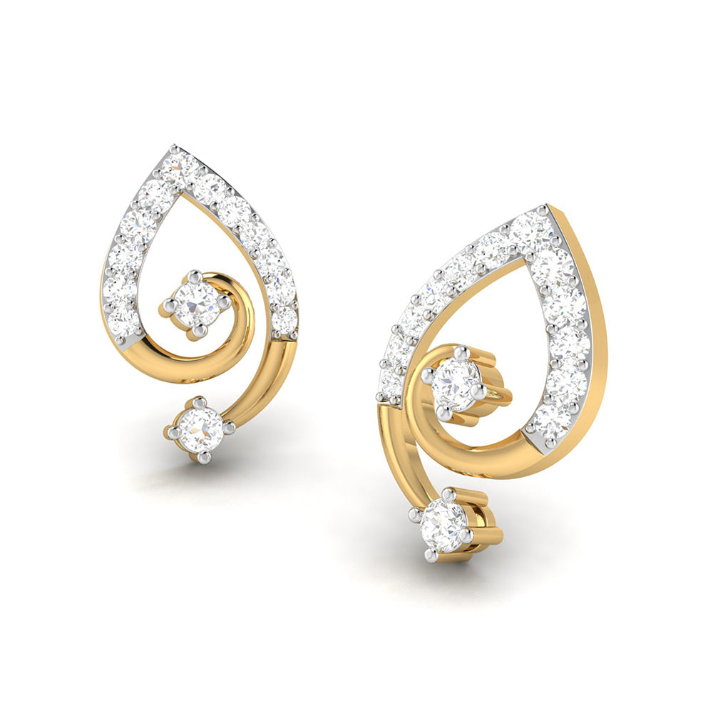 Designer earrings collection Fuzzy Lab Grown Diamond Earrings Fiona Diamonds