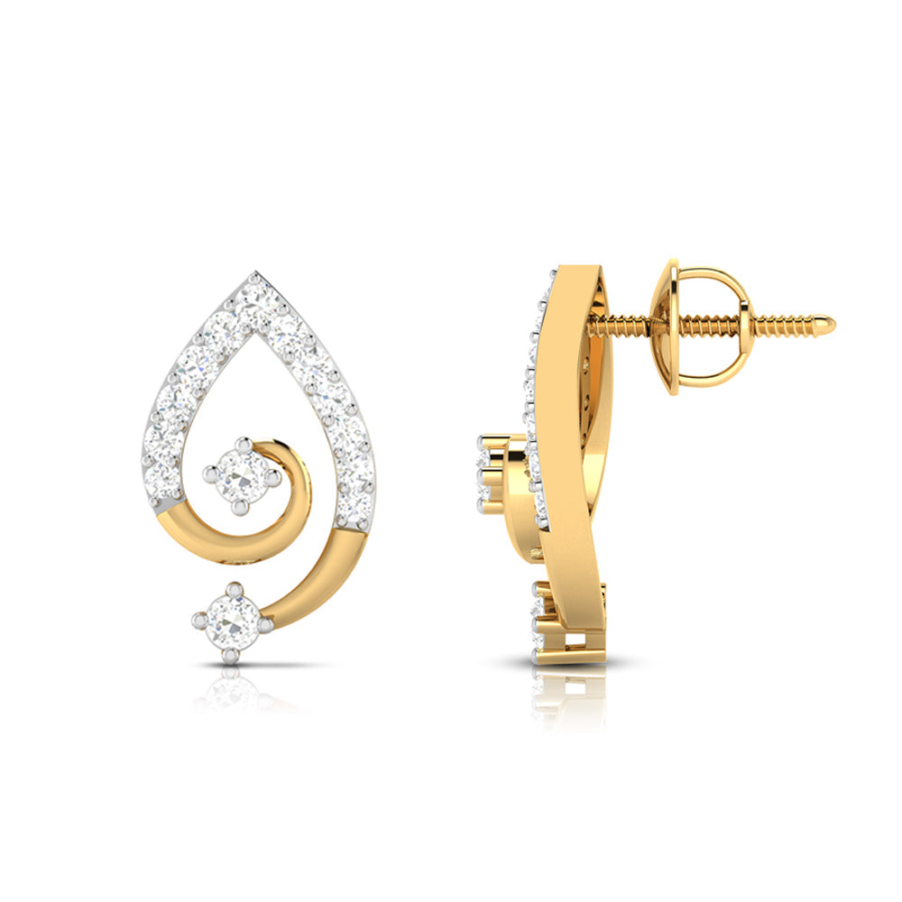 Designer earrings collection Fuzzy Lab Grown Diamond Earrings Fiona Diamonds