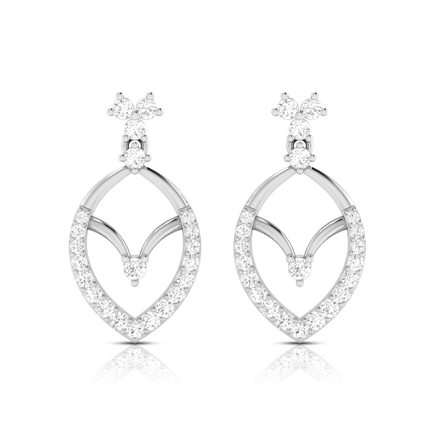 Small earrings design Empress Lab Grown Diamond Earrings Fiona Diamonds