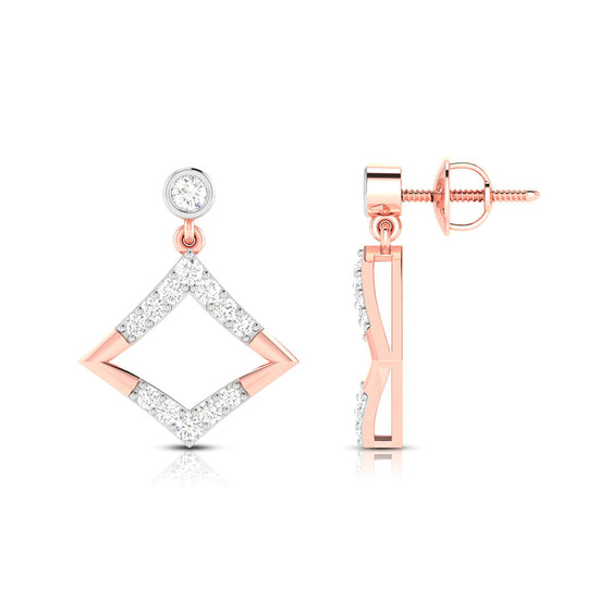 Fancy earrings design Sylvan Lab Grown Diamond Earrings Fiona Diamonds