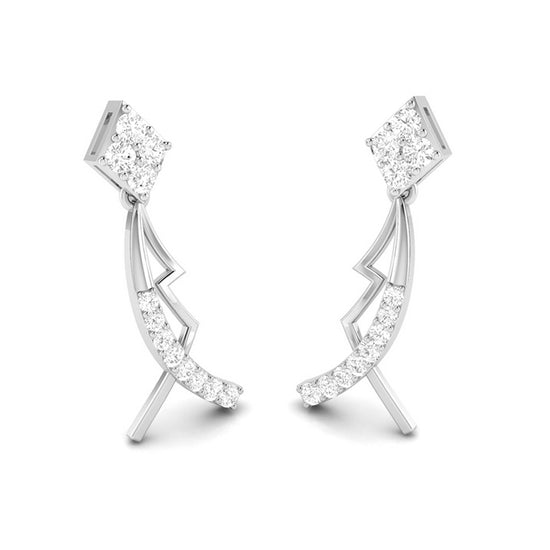 Party wear earrings design Susan Lab Grown Diamond Earrings Fiona Diamonds