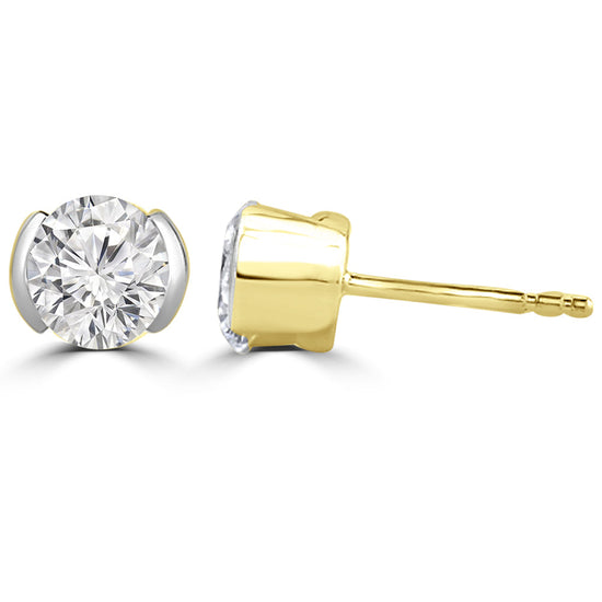 50 Pointer Solitaire Earrings Design Fiona Diamonds