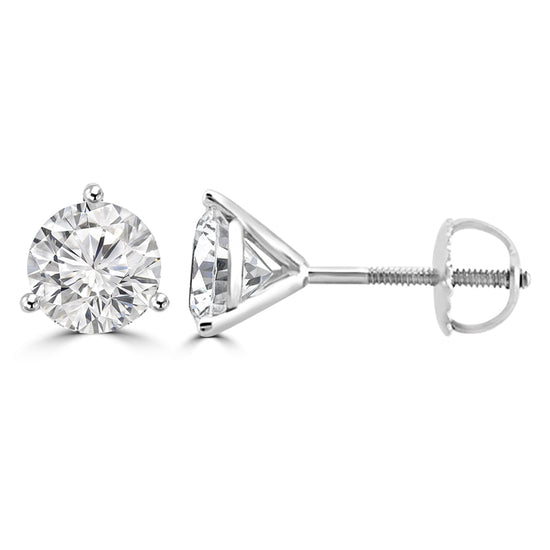 Shiny 2.ct Lab Diamond Stud Earrings - Fiona Diamonds - Fiona Diamonds