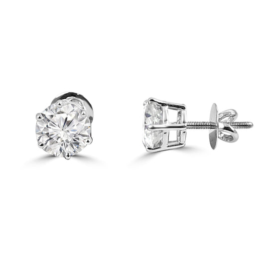 50 Pointer Solitaire Earrings Design Fiona Diamonds