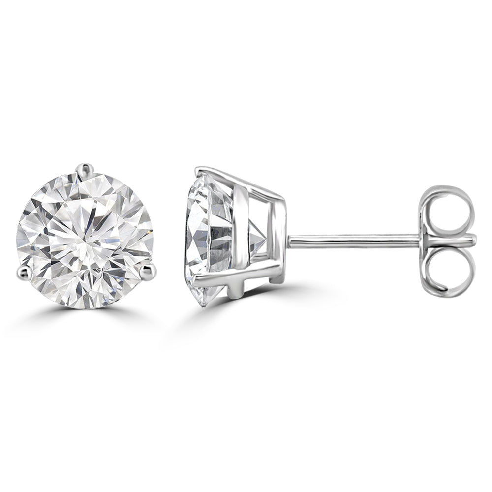 Simple 2.ct Lab Diamond Stud Earrings - Fiona Diamonds - Fiona Diamonds