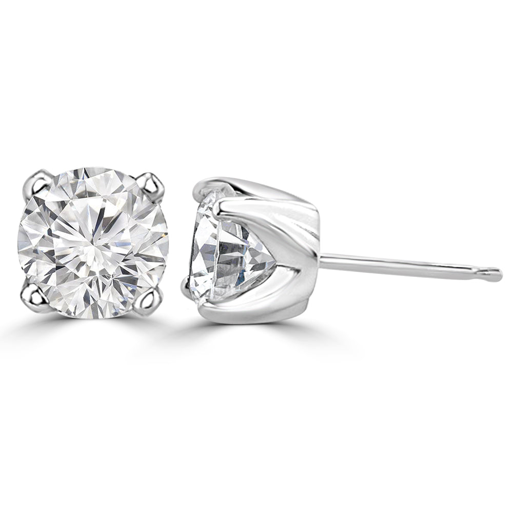 50 Pointer Solitaire Earrings Design Fiona Diamonds