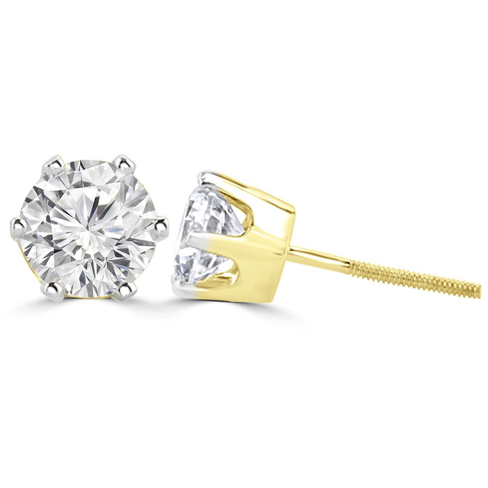 Lisamarin 1.5ct Lab Diamond  Stud Earrings - Fiona Diamonds - Fiona Diamonds