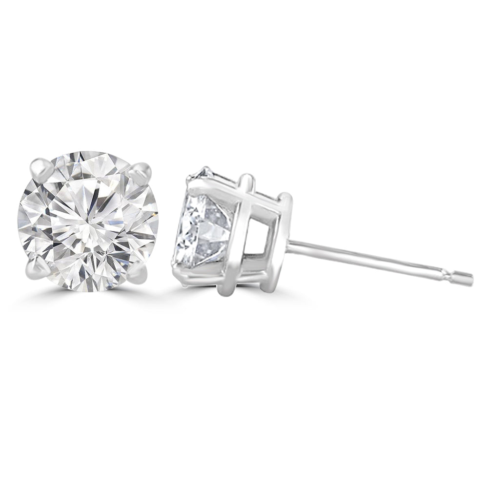 50 Pointer Solitaire Earrings Design Fiona Diamonds