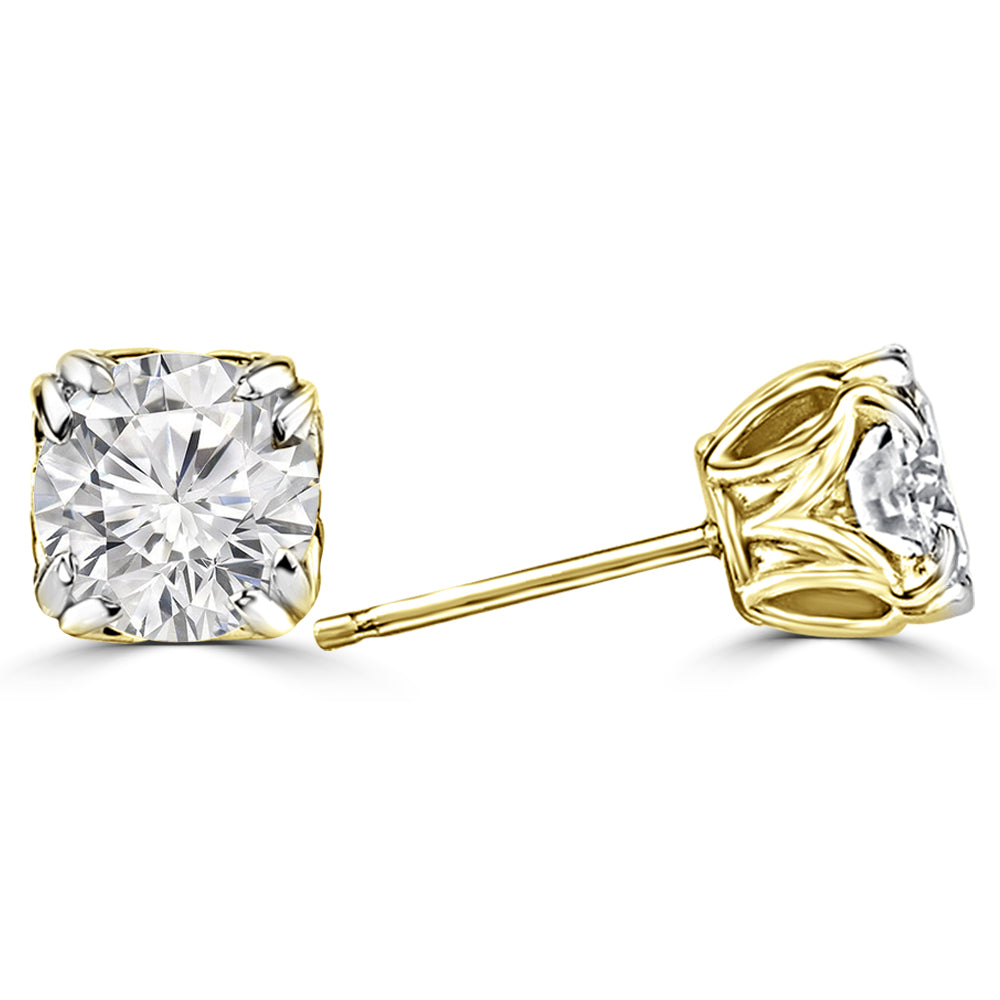 Cushion 1.5ct Lab Diamond Stud Earrings - Fiona Diamonds - Fiona Diamonds