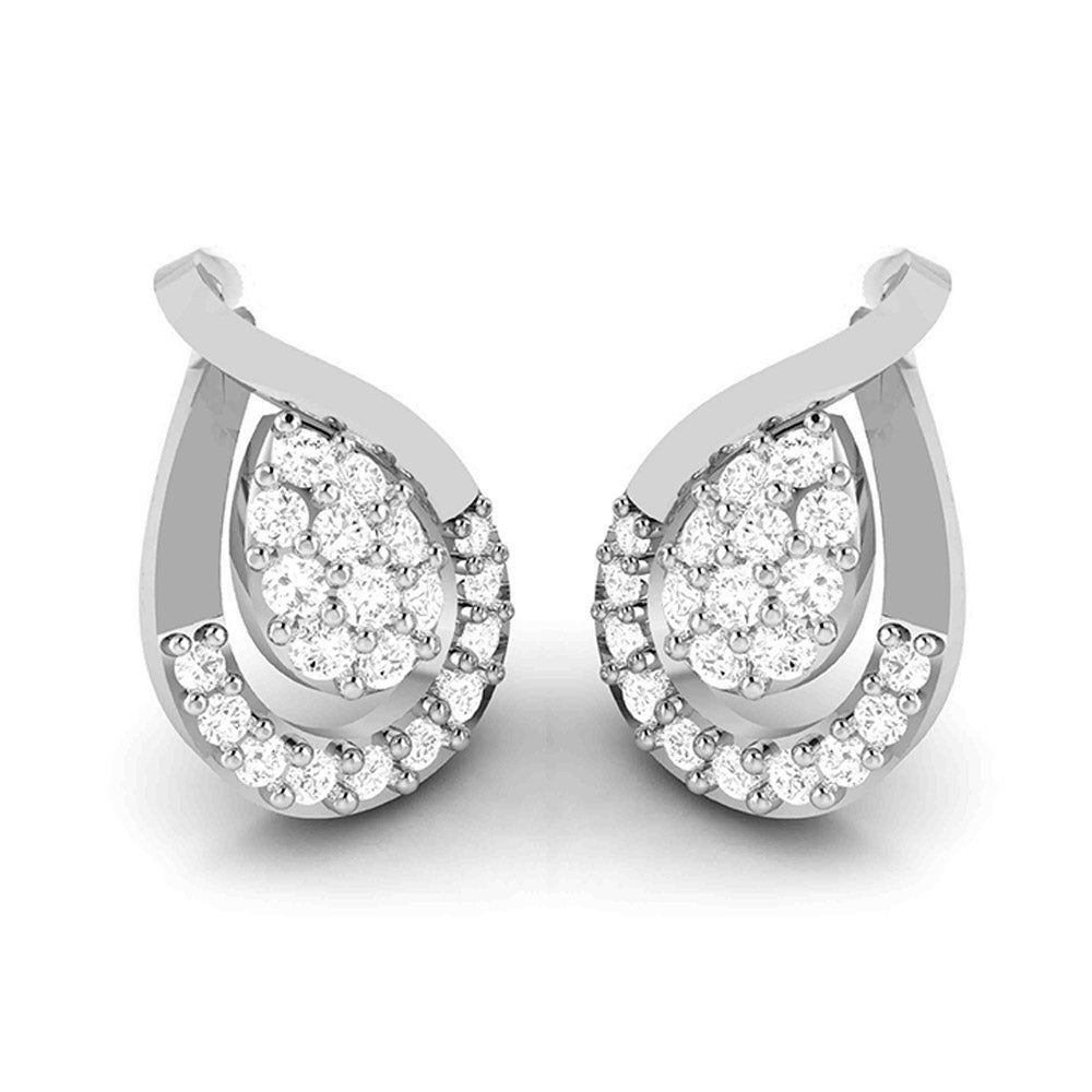 Party wear earrings design Submerge Lab Grown Diamond Earrings Fiona Diamonds