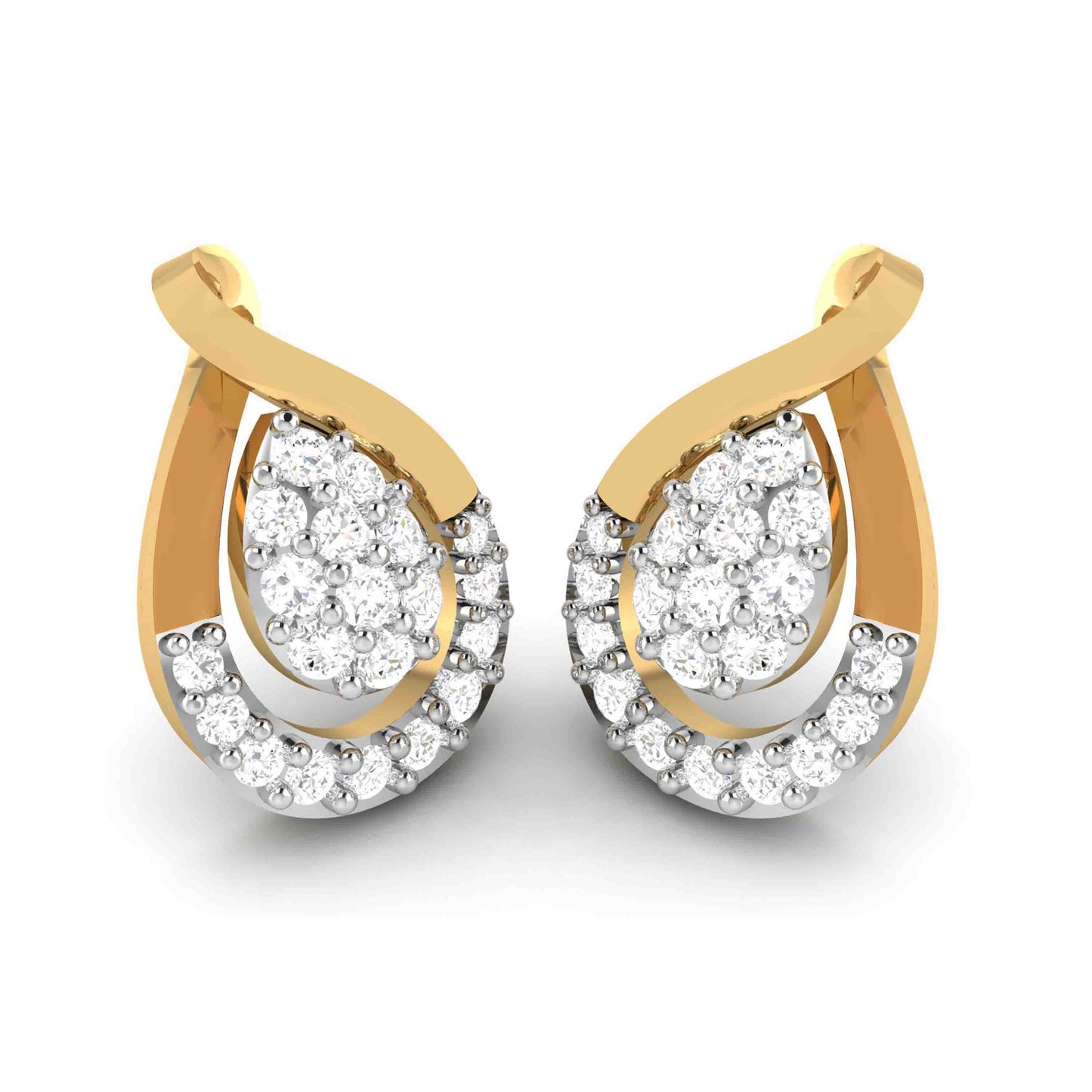 Party wear earrings design Submerge Lab Grown Diamond Earrings Fiona Diamonds