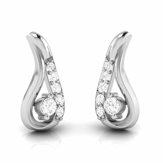 Daily wear earrings design Slobber Lab Grown Diamond Earrings Fiona Diamonds